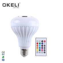 OKELI Multicolor Portable Smart Color Changeable Remote Control Speaker Music LED Light Bulb